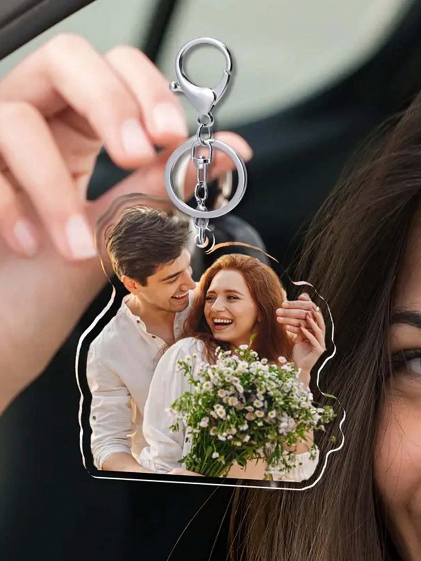 Custom Acrylic Photo Keychain Gift